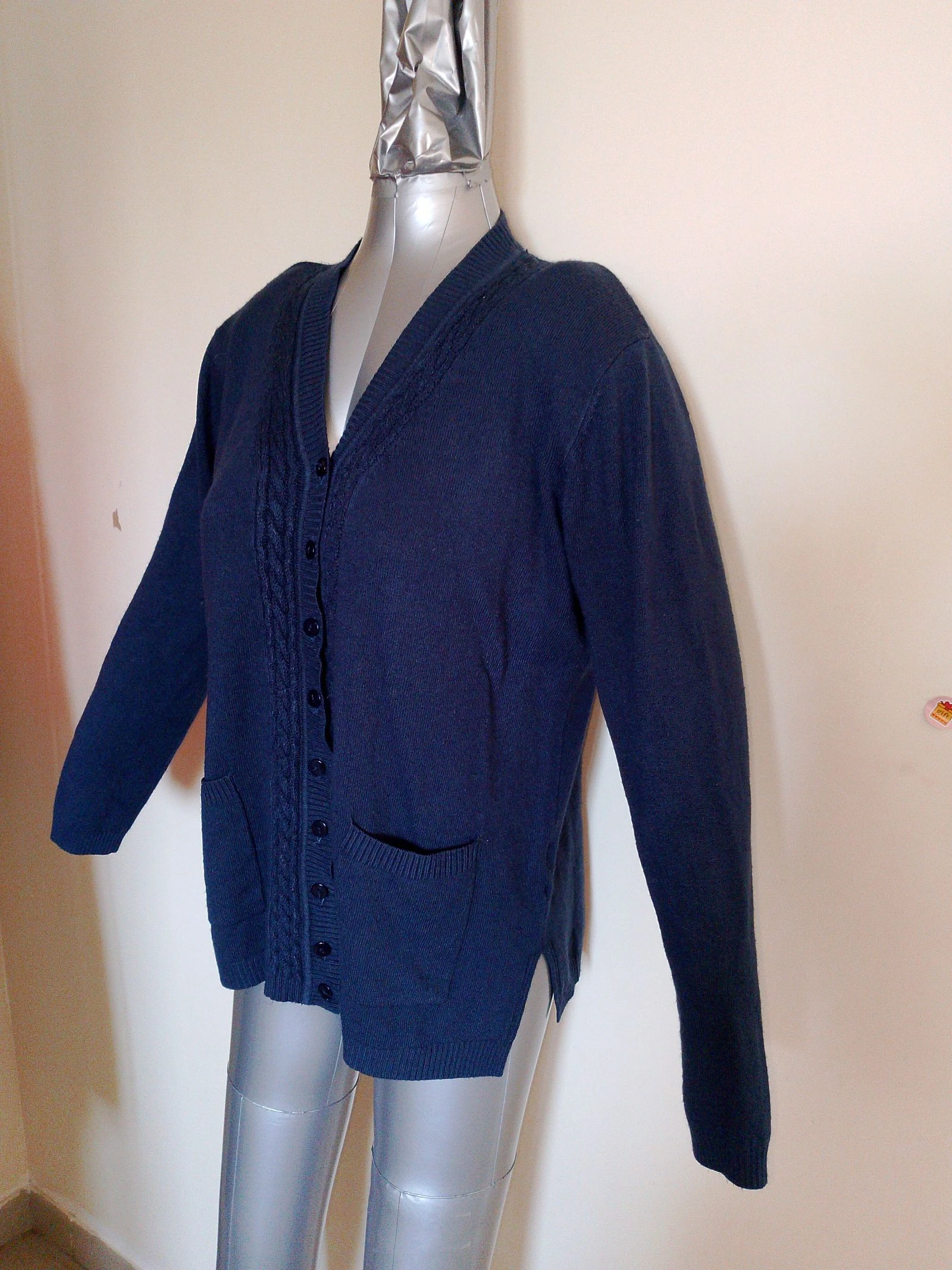 Chaleco largo azul marino – Talla M/L – photo 2